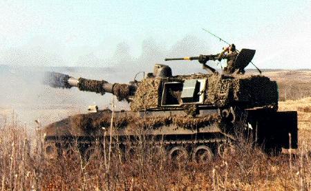 M109A4 firing